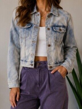 Forever 21 Light Wash Jean Jacket